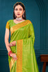 Deeva Sarees Light Green Paithani Silk Saree